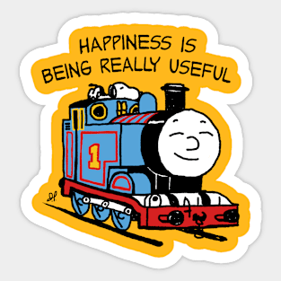 Happiness Is Being Really Useful Sticker